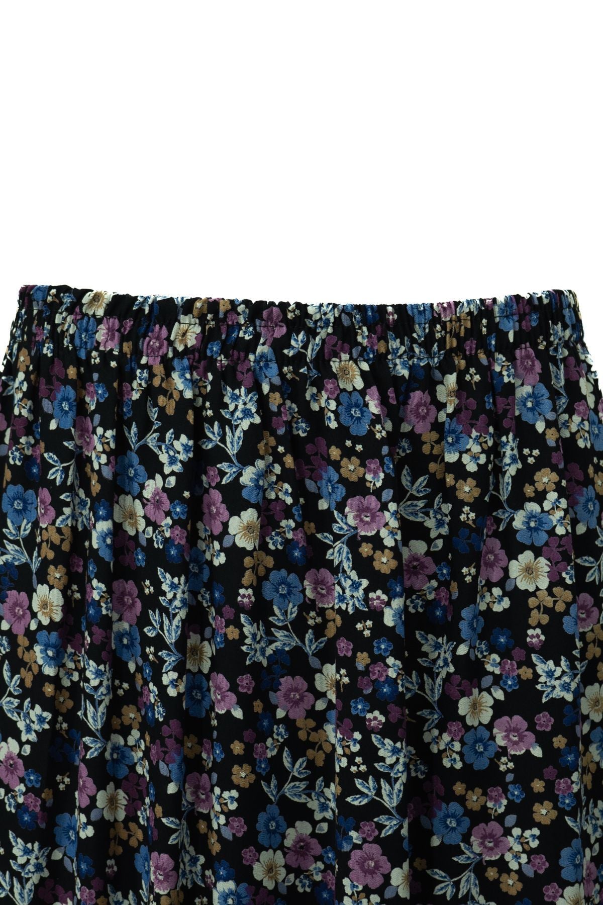 Kadın Anne Etek Dokuma Viskon Kumaş Papatyam Çiçeği Desenli Rahat Kesim Tam Kalıp